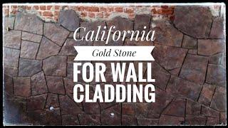 California Gold Stone | Wall Cladding | Elevation | Natural Brown colour Stone | Innovative Design