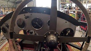 Pre war Riley Brooklands - Instrument panel