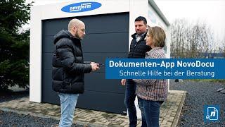 Schnelle Hilfe im Verkaufsgespräch - Dokumenten-App “NovoDocu” von Novoferm