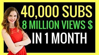 How I Grew 40,000 YouTube Subscribers in 1 MONTH!!! | Andrea Jean