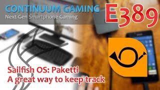 Continuum Gaming E389: Sailfish OS app Paketti