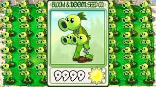 Plants vs Zombies Mod Threepeater Zombotany Attack ZomPlants