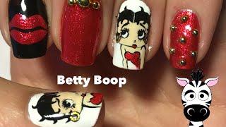 Betty Boop Nail Art Design Tutorial