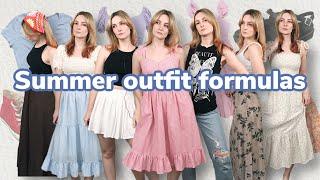 Realistic summer outfit formulas ANYONE can copy! Simple & feminine summer outfit ideas