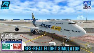 RFS - Real Flight Simulator - Anchorage to New York||Full Flight|B747-400||FullHD|RealRoute