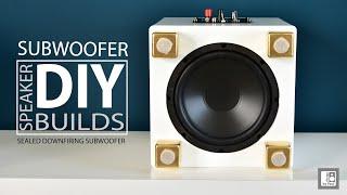 DIY SUBWOOFER – Budget Build of an active Downfiring Subwoofer – 8" - 100 Watt Subwoofer Under $100