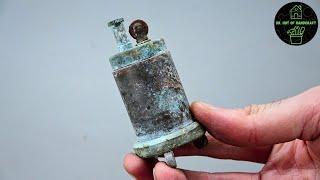 1918 brass lighter restoration I Dr. Hut of Handcraft