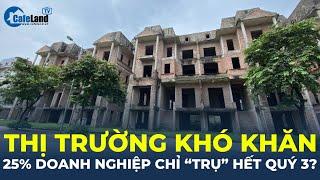 Nếu thị trường vẫn khó khăn, 25% doanh nghiệp bất động sản chỉ "trụ" hết quý 3? | CafeLand