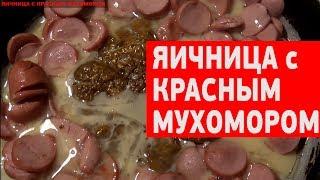 Рецепт: яичница с грибами, точнее - с красным мухомором, и мороженое с чагой