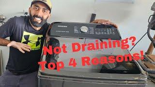 Top 4 Reasons Why Your Samsung Washer Is Not Draining!