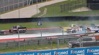 Stefan Parsons & Chase Purdy (2x) Final Lap spins (Missed by FOX) - NASCAR Truck Series at COTA 2024