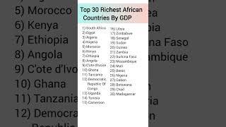 Top 30 Richest African Countries By GDP| General knowledge #shortfeed#gk#quiz#sscghl#mpsc#education
