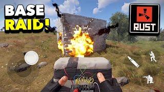 RUST MOBILE BASE RAID GAMEPLAY! NEW MOBILE GAME! (BETA TEST)