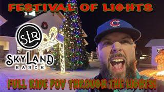 Skyland Ranch Wild Stallion Mountain Coaster Festival of Lights POV