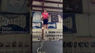 Zach jumps a 32 inch vertical with 30 pounds in each hand. #shorts #fyp #foryou