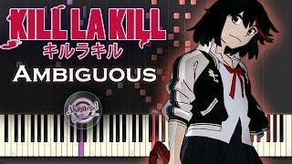 Kill La Kill キルラキル Opening 2 - Ambiguous - Synthesia Piano Cover / Tutorial