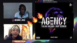 Rapper REACTS to Talha Anjum x Rap Demon- Agency| Prod. by UMAIR