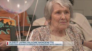 Oldest living Kilgore College Rangerette celebrates 99th birthday