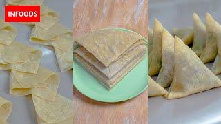 Samosa Pockets Recipe | How to Make Samosa Pockets Pastry | Samosa Recipe (Part 1) | Infoods