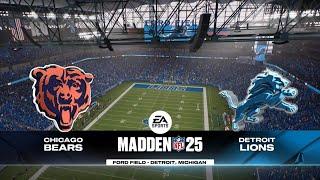 Bears vs Lions Week 13 Simulation (Madden 25 PS5)