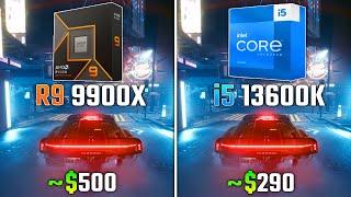 RYZEN 9 9900X vs INTEL i5-13600K | Test in 6 Games