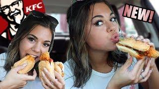 TRYING KFC'S 3 NEW CHICKEN SANDWICHES! MUKBANG | Steph Pappas