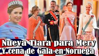 Nueva Tiara Para la Reina Mary en la Cena de gala en Noruega
