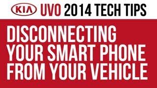 Disconnecting a Cell Phone - 2014 Kia Uvo eServices Infotainment System with Navigation