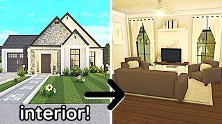 Decorating My NO GAME PASS Modern Bloxburg House Build! *Interior Part 2*