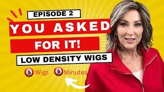 LOW DENSITY WIGS | SHORT & MID LENGTH | Includes NEW Styles | 5 WIGS | 5 MINUTES | Episode 2