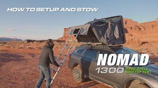 How To Setup and Stow Your Nomad 1300 Rooftop Tent | Ironman 4x4