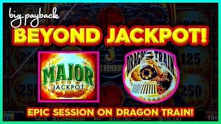 BEYOND JACKPOT on Dragon Train Slots! EPIC SESSION!!!