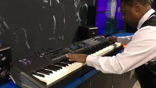 Kris Nicholson test drives the new Kurzweil PC4 Workstation at Namm 2020