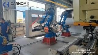 Leaf spring Automatic machine make camber and centre hole