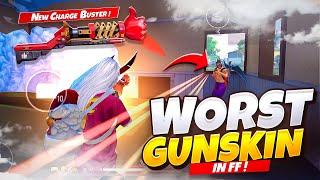 New Worst Charge Buster Skin Only Challenge! Worst Gunskin in Free Fire in Telugu