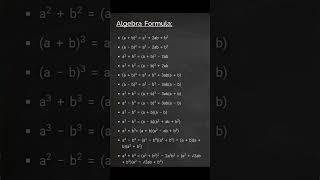 "Algebraic formulas: Math made easy!  #SimpleMathHacks"#nda #cdsexam