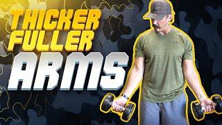 How To Train your Arms Using Dumbbells  THICKER, FULLER Biceps & Triceps