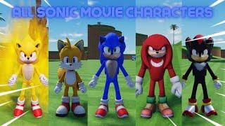 All Characters in Sonic Movie Experience (Showcase)