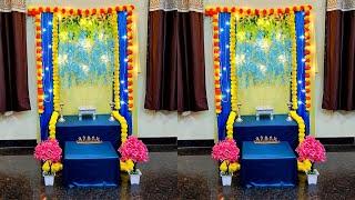 Ganesh Chaturthi Decoration Ideas at Home | Varamahalakshmi Decoration | Janmashtami Decoration