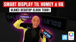 Smart Display til Homey & HA - Ulanzi Desktop Clock TC001