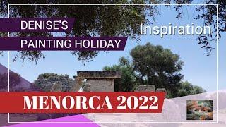 Denise runs a painting holiday in Menorca 2022