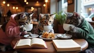 ️Cats in the Coffee Shop  - Funny Cats Doing Human Things