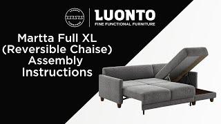 Martta Full XL Sleeper with Reversible Chaise — Assembly Instructions