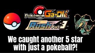 *CAPTURING OUR 19TH FIVE STAR RAYQUAZA WITH A POKÉBALL AGAIN* Pokemon gaole rush part 3!!!