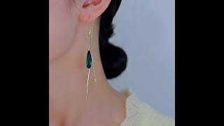 ImYan Jewelry | Green Gemstone Earrings