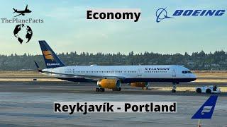 Icelandair 757-200 |KEF-PDX| Economy Class