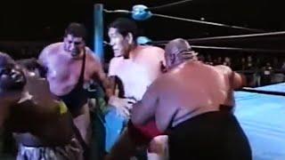 WWE WVR AJPW ANDRE GIANT GIANT BABA VS ABDULLAH THE BUTCHER KIMALA 10/4/1990 FULLYREMASTERED4K60FPS