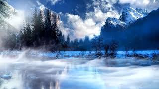 FULL HD FREE NO COPYRIGHT NO ATTRIBUTION REQUIRED WINTRY COLD RIVER MOUNTAIN FOG SCREENSAVER