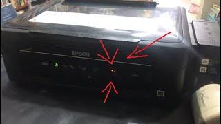 Como resetar impressora Epson L355 (luzes piscando alternadamente, erro contate assistência técnica)