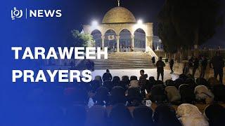 Taraweeh prayers at Al-Aqsa Mosque as Ramadan begins Saturday